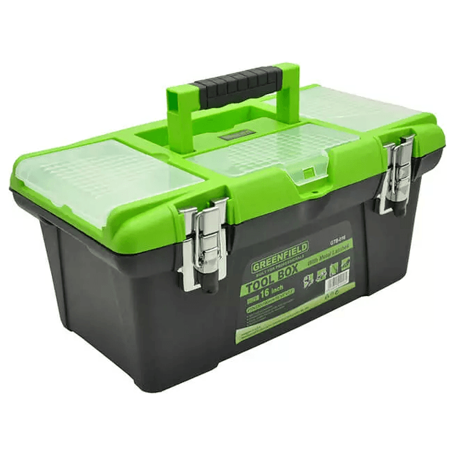 Greenfield Tool Box with Metal Latch | Greenfield by KHM Megatools Corp. Greenfield Tool Box with Metal Latch | Greenfield by KHM Megatools Corp.